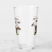 Verre Dessin de l'humour vautours drôle (Gauche)