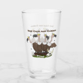 Verre Dessin de l'humour vautours drôle (Devant)