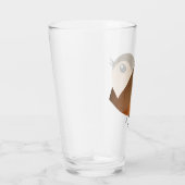 Verre Dessin d'Oiseau de Bruant (Droite)