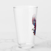 Verre Dessin d'un aigle, concept 4 juillet (Droite)