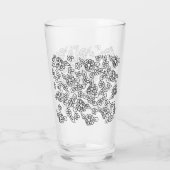Verre dessin floral simple (Dos)