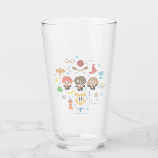 Verre Dessin Harry Potter Cross-Stitch Collage (Devant)