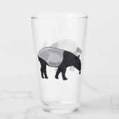 Verre Dessin sur Tapir (Dos)