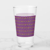 Verre Deux carrés de fleurs (Dos)
