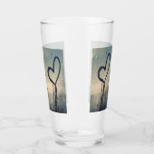 Verre Deux Coeurs Steamy Son et Ses Couples (Gauche)