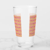 Verre Deux Fleurs Roses (Gauche)