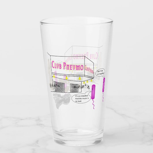 Verre Deux Grammes Voies Négatives Marchent Dans Un Bar (Devant)