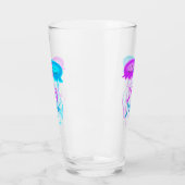 Verre Deux méduses caricaturales (Gauche)