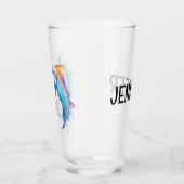 Verre Deux mignons dauphins (Gauche)