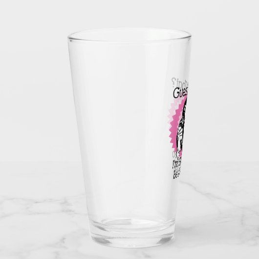 Verre Devenir papa rose (Droite)