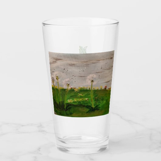 Verre DG Peintures Champ de Pissenlits (Devant)