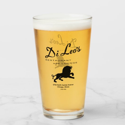 Verre Di Leo's Restaurant, Chicago, IL (Devant (rempli))