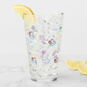 Verre Diagramme motif de la princesse Unicorn magique