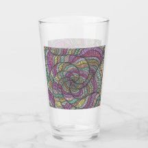 Diba | Art abstrait en spirale coloré dessiné à la
