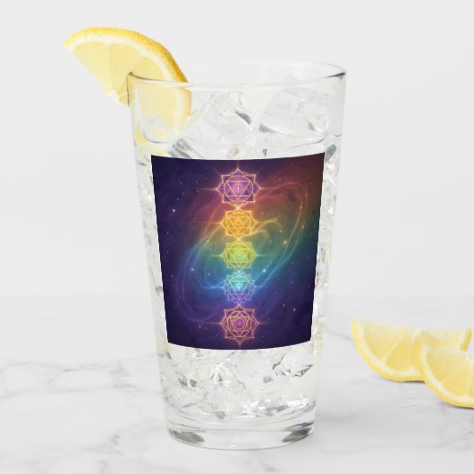 Verre Die 7 Chakren´11 (Devant glace)