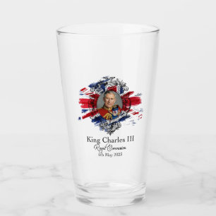 Verre d'image du couronnement King Charles III / T