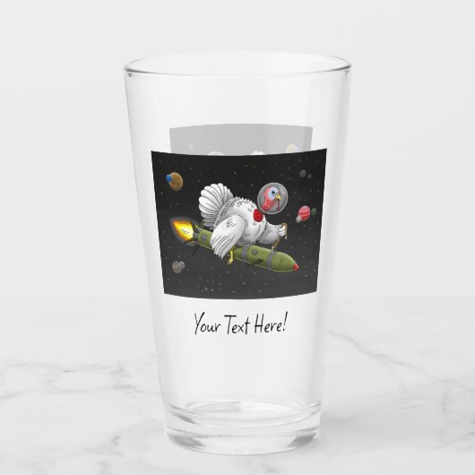 Verre Dinde Fusée l'Explorateur de l'Espace (Devant)