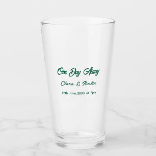 Verre Dîner de répétition Un jour avant la nuit précédan