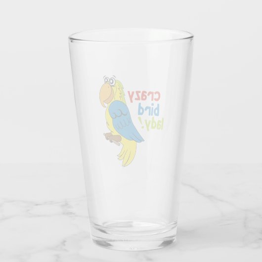 Verre Dingue dame aux oiseaux ! (Dos)