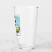 Verre Dinosaure sucre de canne de Noël mignon (Gauche)