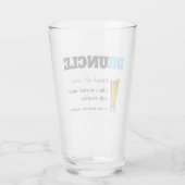 Verre Dire drôle - Oncle fou de Drunny (Dos)