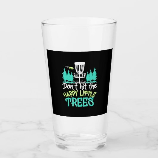 Verre Disc Golf Frappe Les Joyeux Petits Arbres (Devant)