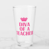 Verre "Diva d'un enseignant" (Devant)