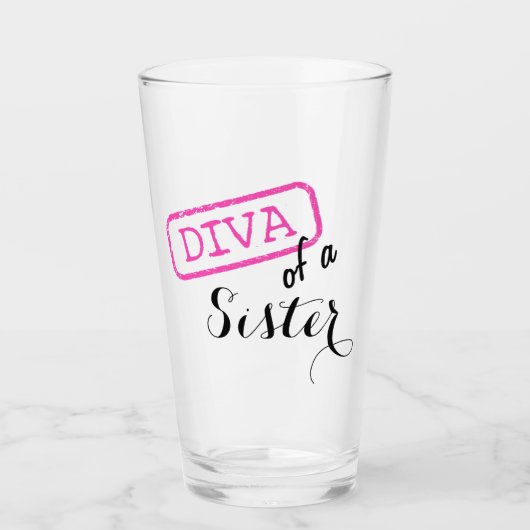 Verre "Diva of a Sister" (Devant)