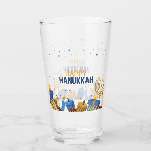 Verre Divertissement Hanukkah joyeux (Devant)