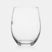 Verre do-it-yourself vin sans tache | Texte ou nom (Gauche)