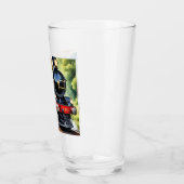 Verre Dog Greeting steam train (Gauche)