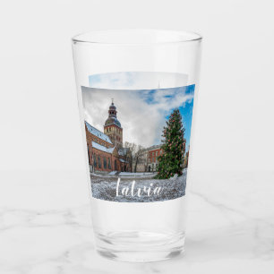 Verre Dôme carré avec sapin de Noël à Riga