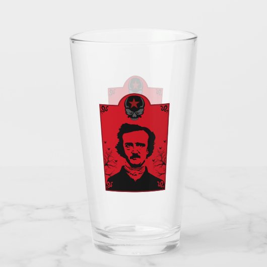 Verre Don d'art Edgar Allan Poe (Dos)