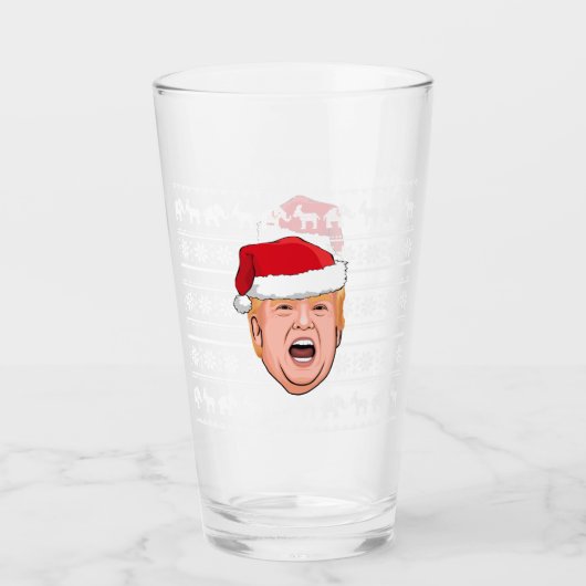 Verre Donald Trump en colère Noël (Devant)