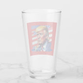 Verre Donald Trump Pop Art (Dos)