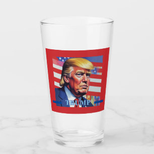 Verre Donald Trump Pop Art