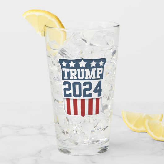 Verre Donald Trump Président 2024 Shield (Devant glace)
