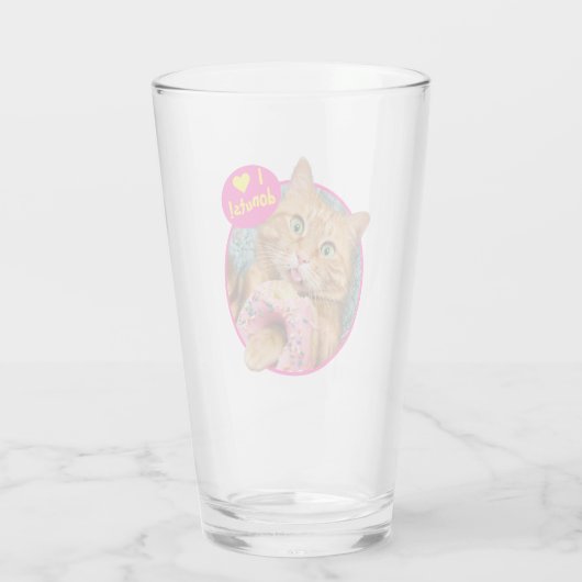 Verre Donateur mangeant des chats (Dos)