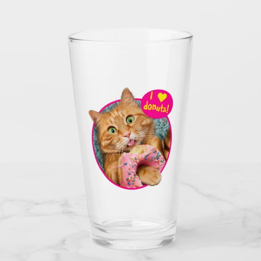 Verre Donateur mangeant des chats (Devant)
