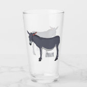 Verre Donkey cartoon (Devant)