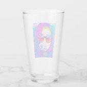 VERRE DONNANT LE VISAGE "BARBIE " (Dos)