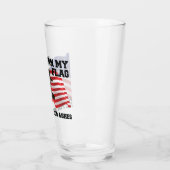 Verre Don't burn my flag (Gauche)