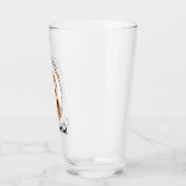 Verre Doodle Chien Papa (Gauche)