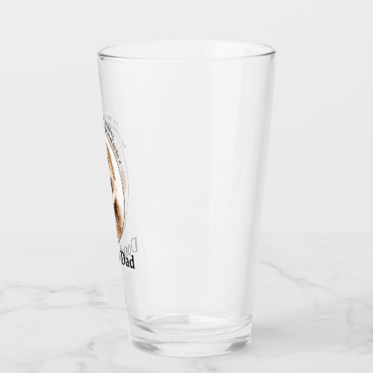 Verre Doodle Chien Papa (Gauche)