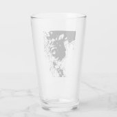 Verre Doodle de fleurs (Dos)