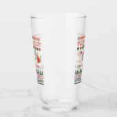 Verre Doodles de chats mignons pour Noël (Gauche)