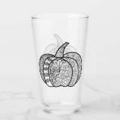Verre Doodles d'Halloween boho zentangles citrouille Aut (Devant)