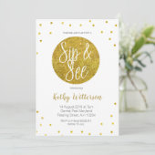 Verre d'or et voir Invitation (Debout devant)