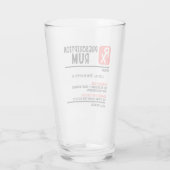 Verre d'ordonnance de rhum RX Funny personnalisé (Dos)