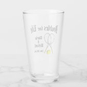 Verre Doubles pour Mariage de Life Tennis (Dos)